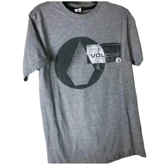 Mens Vintage Gray Volcom Stone short sleeve Tee - Picture 5 of 6